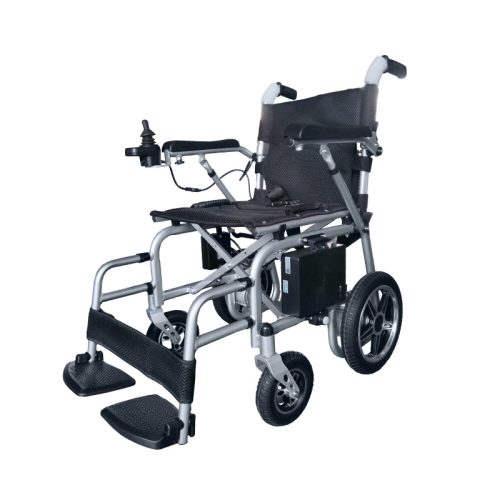 Lightweight Folding Electric Wheelchair YSE124|14kg Ultralight Aluminum Frame, Dual-Mode Manual/Electric