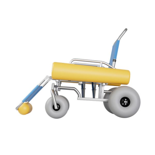 04 Stainless steel folding floating beach wheelchair YSB02