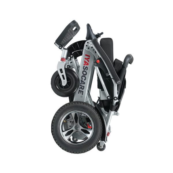05 拷贝 Portable Folding Electric Wheelchair YSE130M|Lightweight Aluminum Frame, Remote Control, Auto Brake