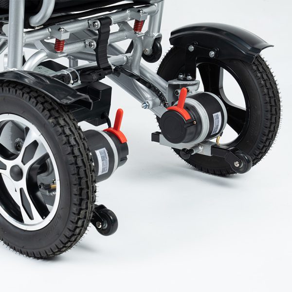 06 Portable Folding Electric Wheelchair YSE130M|Lightweight Aluminum Frame, Remote Control, Auto Brake
