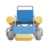 06 Stainless steel folding floating beach wheelchair YSB02