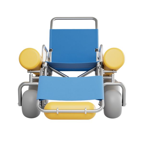 06 Stainless steel folding floating beach wheelchair YSB02