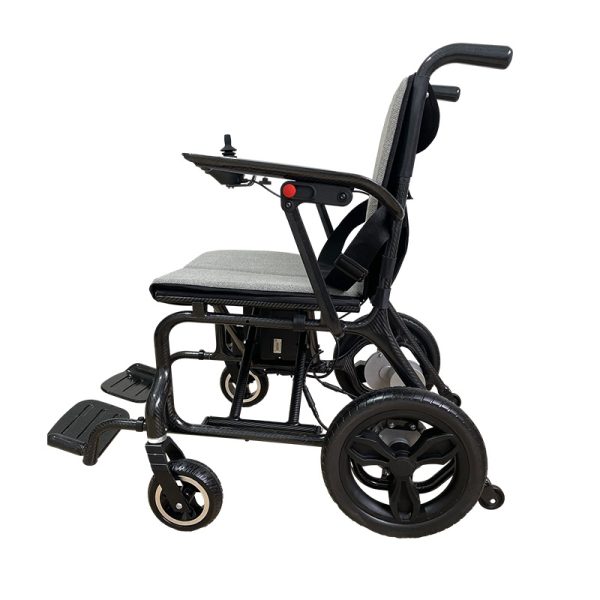 2 Lightweight electric wheelchair YSE139|Carbon fiber folding frame, flip-up armrest design