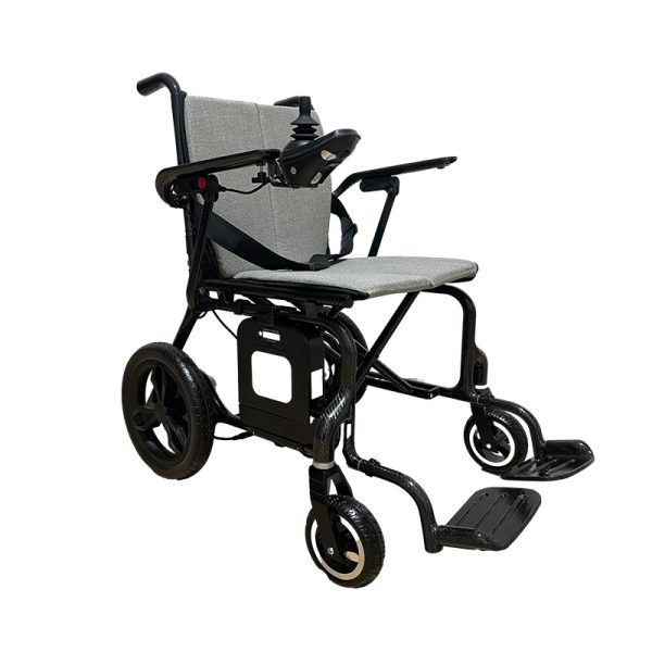 3 Lightweight electric wheelchair YSE139|Carbon fiber folding frame, flip-up armrest design