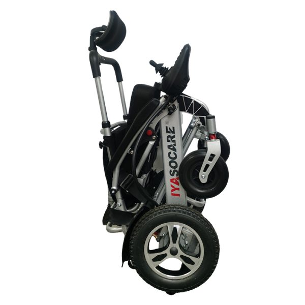Folding B Portable electric wheelchair YSE130XB|Lightweight aluminum alloy frame | USB charging, carbon fiber exterior