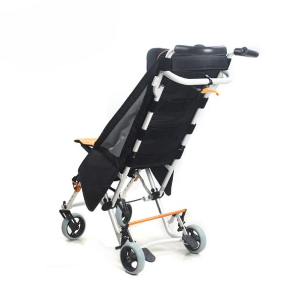 01 (2) Foldable Childrens Wheelchair with Adjustable Backrest