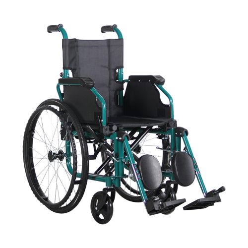 Foldable Children Wheelchair with Adjustable Backrest & Safety Design
