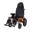 01 Foldable Electric Wheelchair with Adjustable Backrest & Flip-Up Armrest