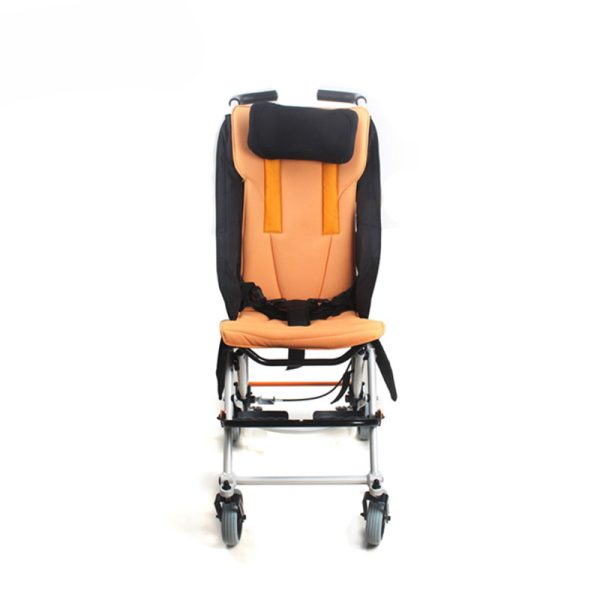 01 (4) Foldable Childrens Wheelchair with Adjustable Backrest