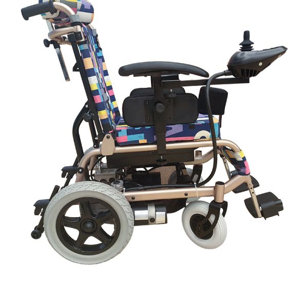 02 Children Electric Wheelchair | Foldable Lightweight Aluminum Frame