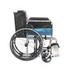 02 Lightweight Folding Manual Commode Wheelchair | Removable Bedpan