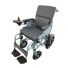 03 Portable Folding Electric Wheelchair with Detachable Footrest