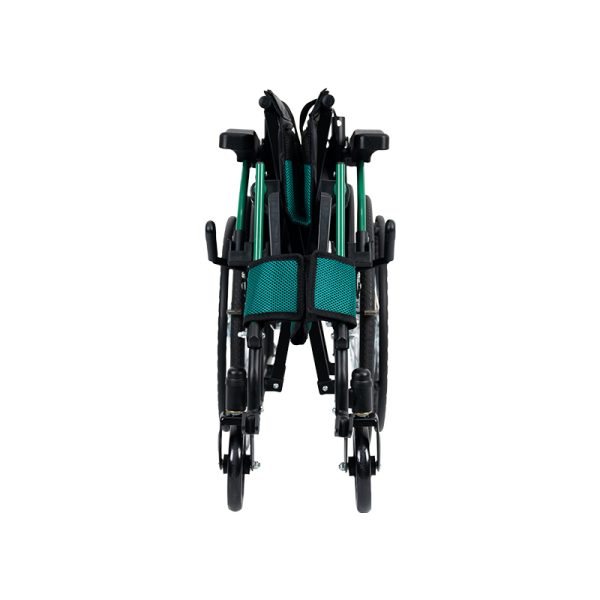 03 Manual Folding Travel Wheelchair YSM2013|Convenient Storage, Steel Frame Design