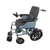 04 Portable Folding Electric Wheelchair with Detachable Footrest
