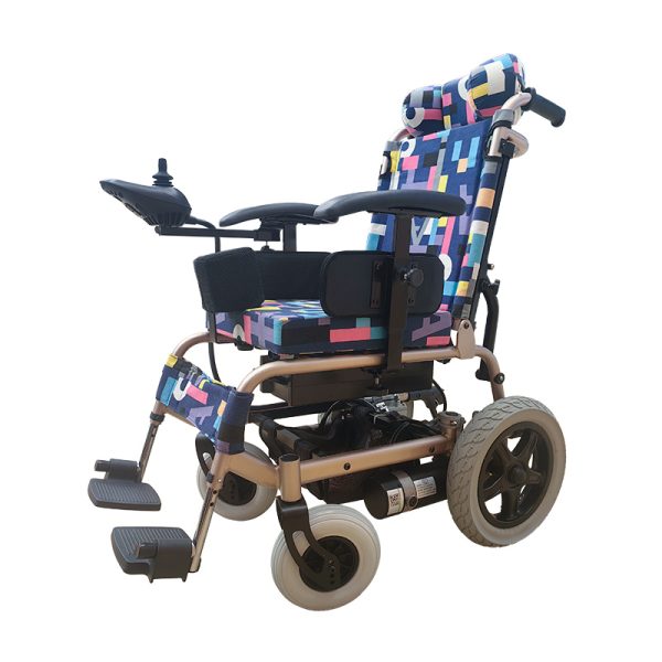 04 Children Electric Wheelchair | Foldable Lightweight Aluminum Frame