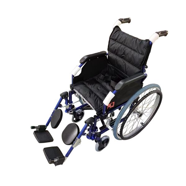 06 Foldable Children Wheelchair with Adjustable Backrest & Safety Design