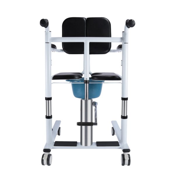 Lifting Transfer Wheelchair | Waterproof Height Adjustable Chair for Home