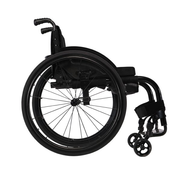 2 Lightweight Sports Wheelchair with Quick Release Wheels, Foldable