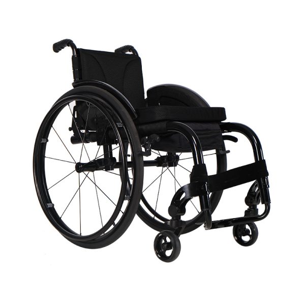 3 Lightweight Sports Wheelchair with Quick Release Wheels, Foldable