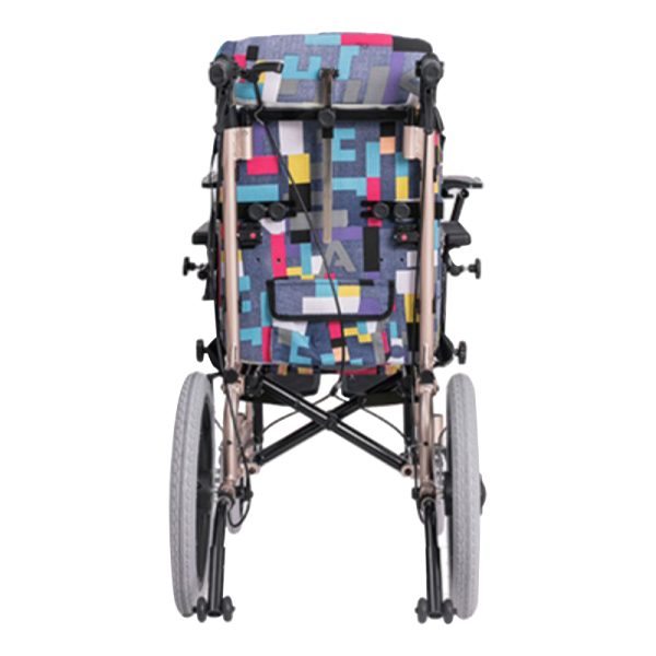 4 Lightweight Childrens Wheelchair with Foldable Design, Adjustable Back Angle