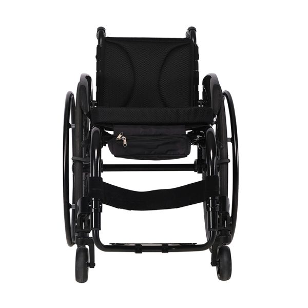 4 Lightweight Sports Wheelchair with Quick Release Wheels, Foldable