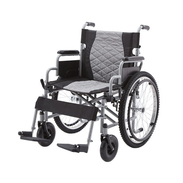 Carbon Steel Manual Wheelchair Carbon Steel Manual Wheelchair with Foldable Backrest and Adjustable Footrests