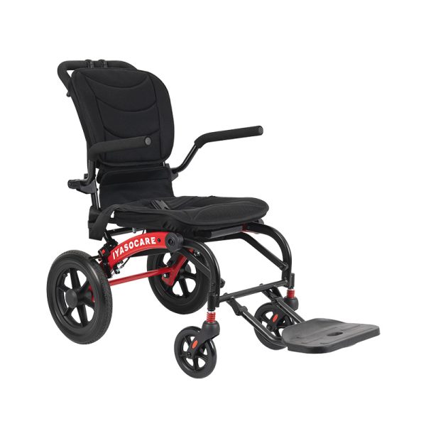Lightweight Aluminum Manual Wheelchair Lightweight Aluminum Manual Wheelchair with Foldable Frame and Travel Handle