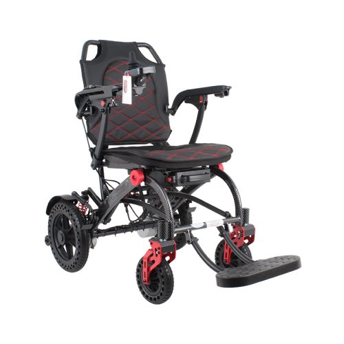 Lightweight Electric Wheelchair with Brushless Motor and Flip-Up Armrests
