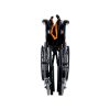02 Carbon Steel Lightweight Wheelchair with PU Integral Wheels