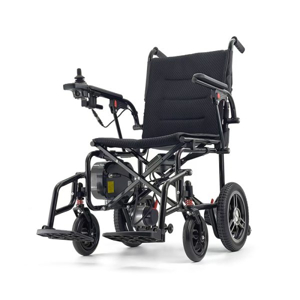 02 Travel Folding Electric Wheelchair 24V Brushless Motor, Easy to Carry