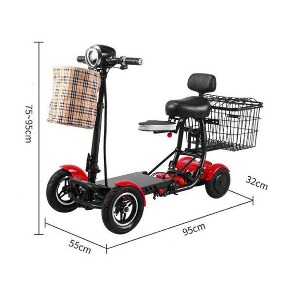 03 Lightweight Electric mobility scooter, Easy Fold and One-Hand Operation