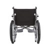 03 Carbon Steel Manual Wheelchair with Foldable Backrest and Adjustable Footrests