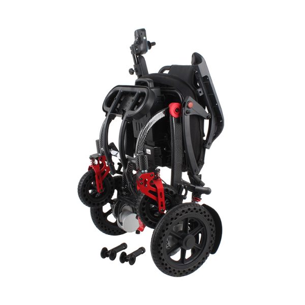 Lightweight Electric Wheelchair with Brushless Motor and Flip-Up Armrests