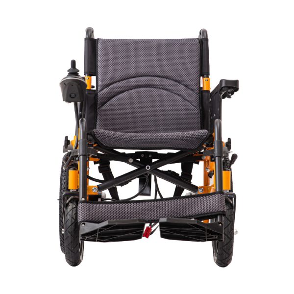 03 Portable Power Wheelchair with Detachable Footrests and Folding Frame