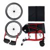 Foldable Aluminum Manual Wheelchair with Quick Release Wheels