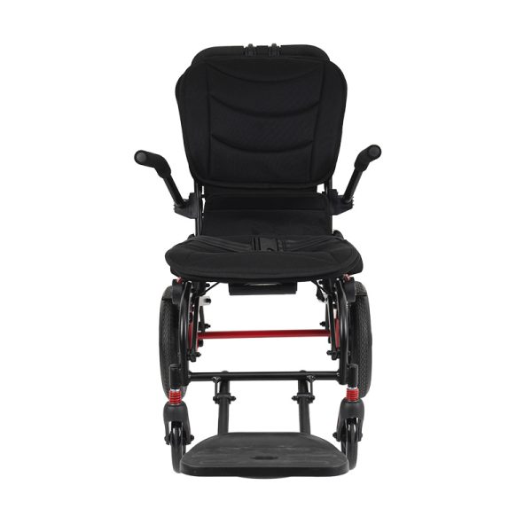 04 Lightweight Aluminum Manual Wheelchair with Foldable Frame and Travel Handle