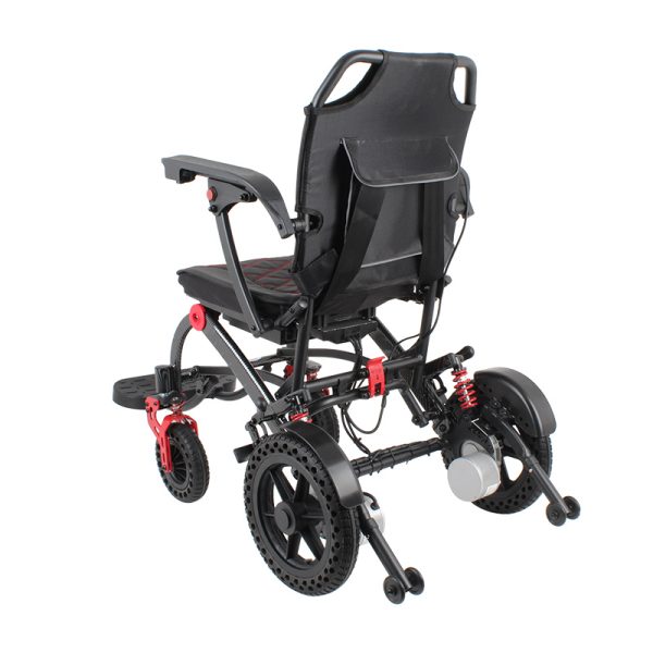 Lightweight Electric Wheelchair with Brushless Motor and Flip-Up Armrests