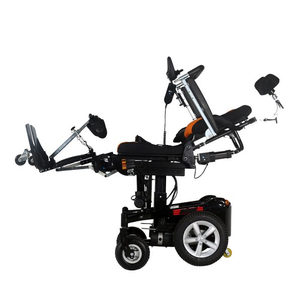 04 Electric Standing Wheelchair with Recline and Dual-Mode Control System