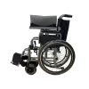 05 Carbon Steel Manual Wheelchair with Foldable Backrest and Adjustable Footrests