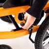06 Portable Power Wheelchair with Detachable Footrests and Folding Frame