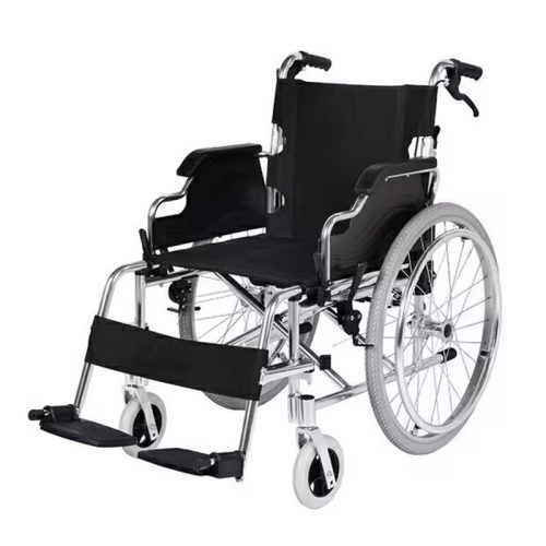 Portable Mobility Aid Wheelchair with Breathable 3D Seat Cushion