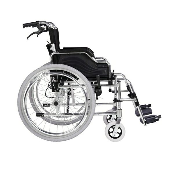 2 Portable Mobility Aid Wheelchair with Breathable 3D Seat Cushion