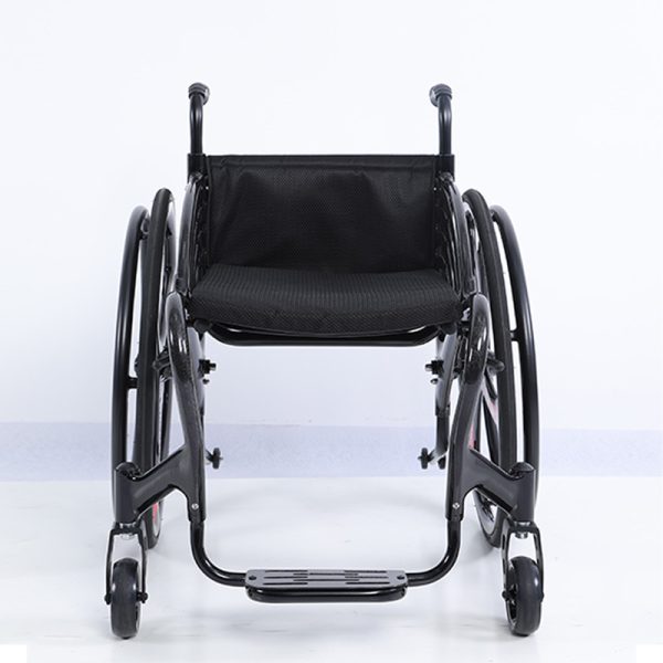 3 Lightweight Carbon Fiber Sport Wheelchair with Anti-Tip Wheels