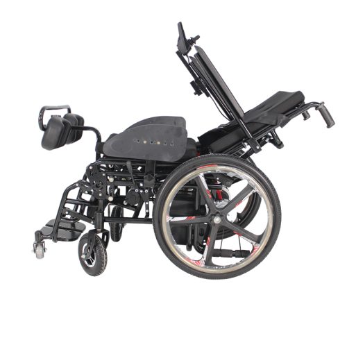 Electric Standing Wheelchair with 360° Turn and One-Hand Control