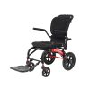 Lightweight Aluminum Manual Wheelchair with Foldable Frame and Travel Handle