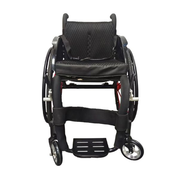 Ergonomic Sport Wheelchair with Mesh Cushion and Durable Aluminum Frame