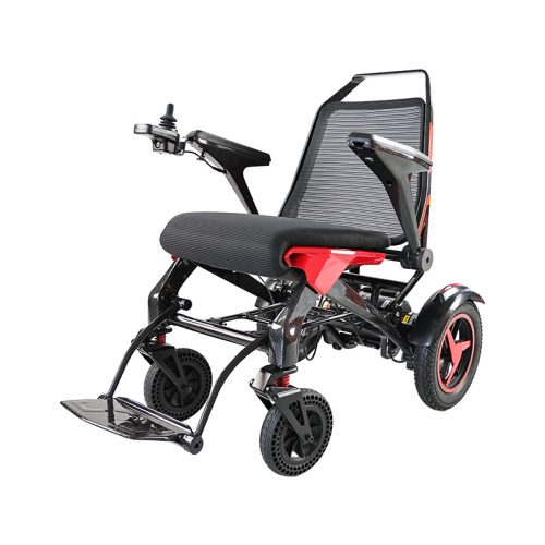 Carbon Fiber Electric Wheelchair with Dual Motors and Ergonomic Comfort