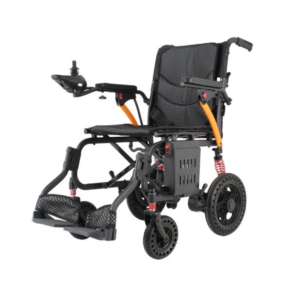 01 Lightweight Electric Wheelchair YSE117 – Dual-Motor Foldable Mobility Chair
