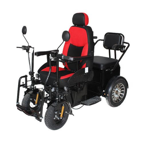 Two-Seater Off-Road Wheelchair, High-Power Motor & Long-Range Battery