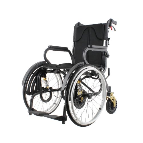 Compact Manual Wheelchair YSM2006 with Advanced Shock Absorption and Foldable Convenience